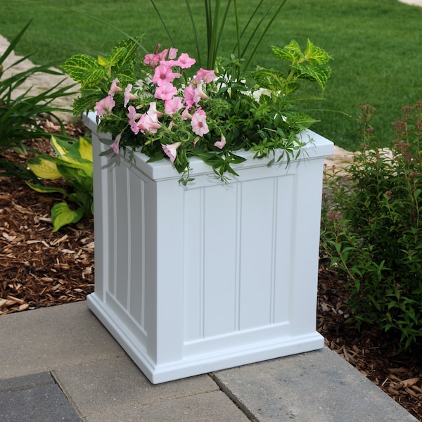 Cape Cod Patio Planter 16x16 - White